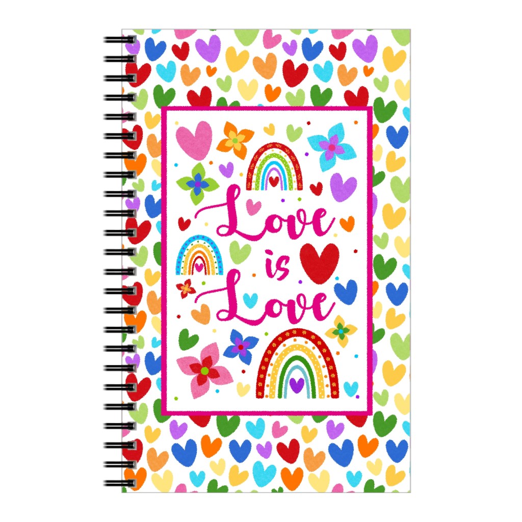 Love Is Love Notebook, 5x8, Multicolor