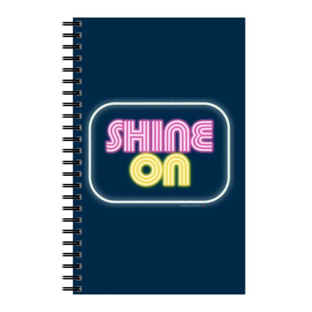 Shine on - Navy Notebook, 5x8, Multicolor
