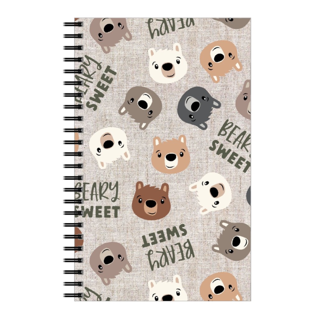 Beary Sweet Bears - Beige Notebook, 5x8, Beige, Pearl
