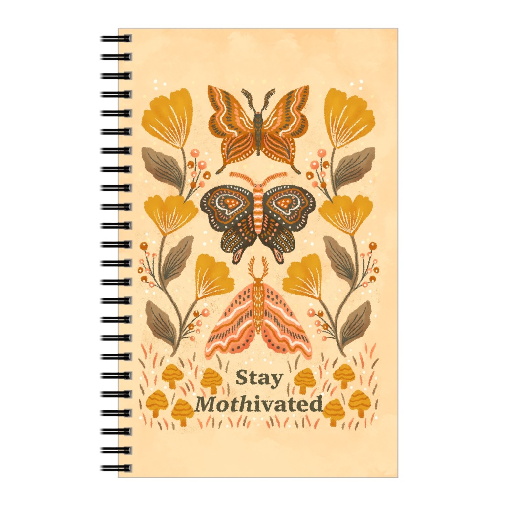 Mothivational Notebook, 5x8, Yellow, Classic Yellow