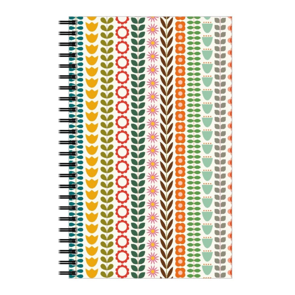 Scandinavian Folk Stripe - Multi Notebook, 5x8, Multicolor