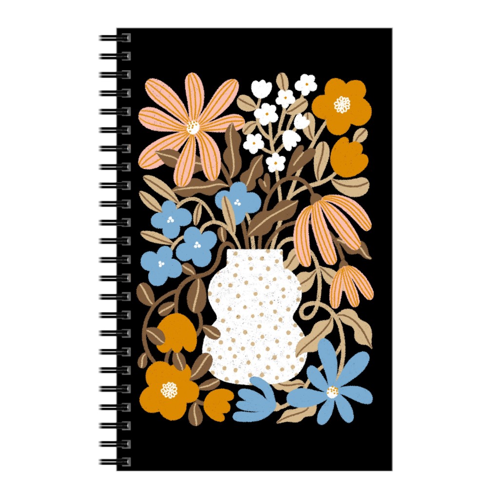Earth Tones Bouquet Notebook, 5x8, Multicolor, Alpaca