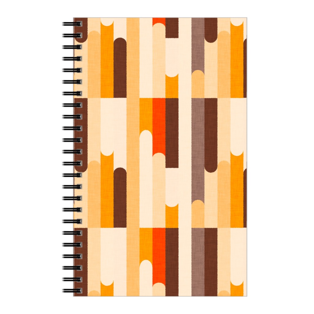 Retro Colors Blocks - Warm Notebook, 5x8, Multicolor
