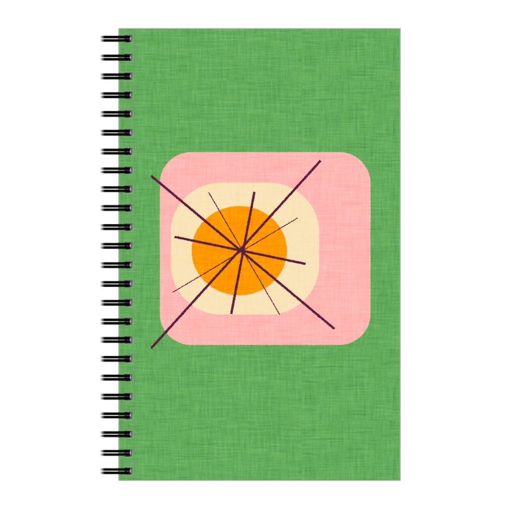 Flower Egg Notebook, 5x8, Multicolor, Light Green