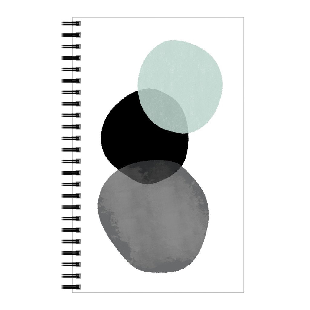 Stones Notebook, 5x8, Green, Aloe