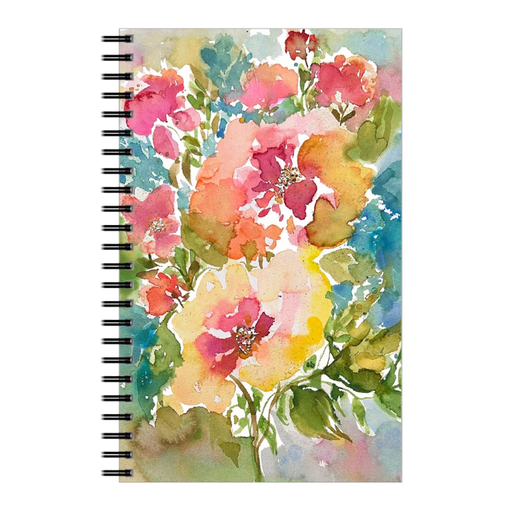 Summer Floral Mart - Multi Notebook, 5x8, Multicolor