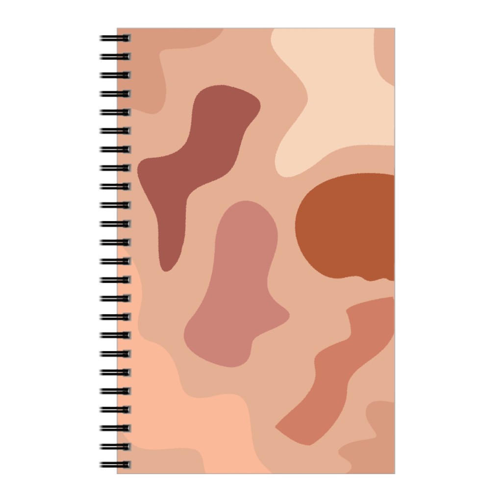 Modern Abstract Canyon - Warm Notebook, 5x8, Pink