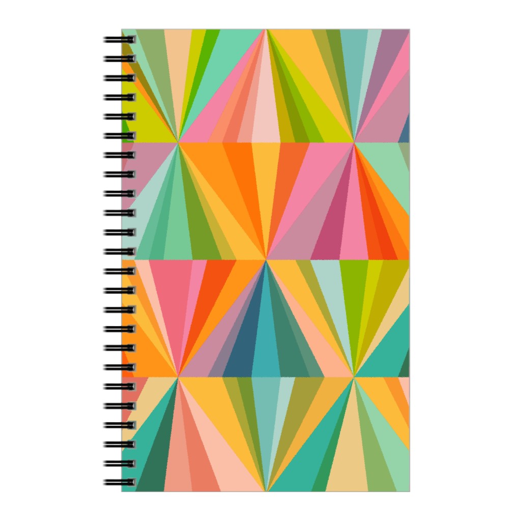 Radiant Diamonds - Bright Notebook, 5x8, Multicolor
