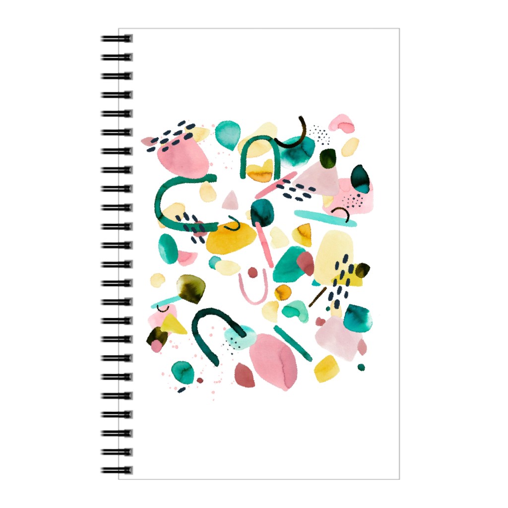 Modern Geo Pieces - Multi Notebook, 5x8, Multicolor