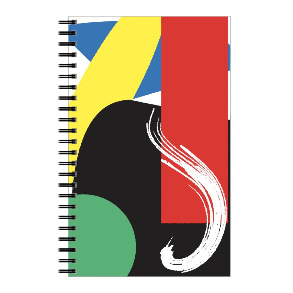 Abstract Colors Notebook, 5x8, Multicolor, Cinnamon