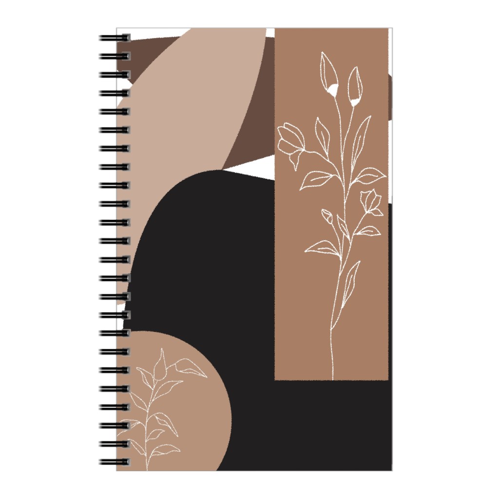 Botanical Abstract - Neutral Notebook, 5x8, Beige