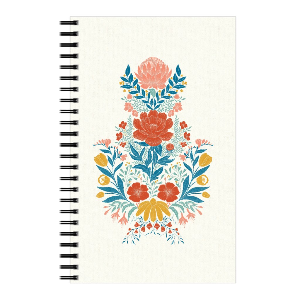 Garden Flower Notebook, 5x8, Multicolor