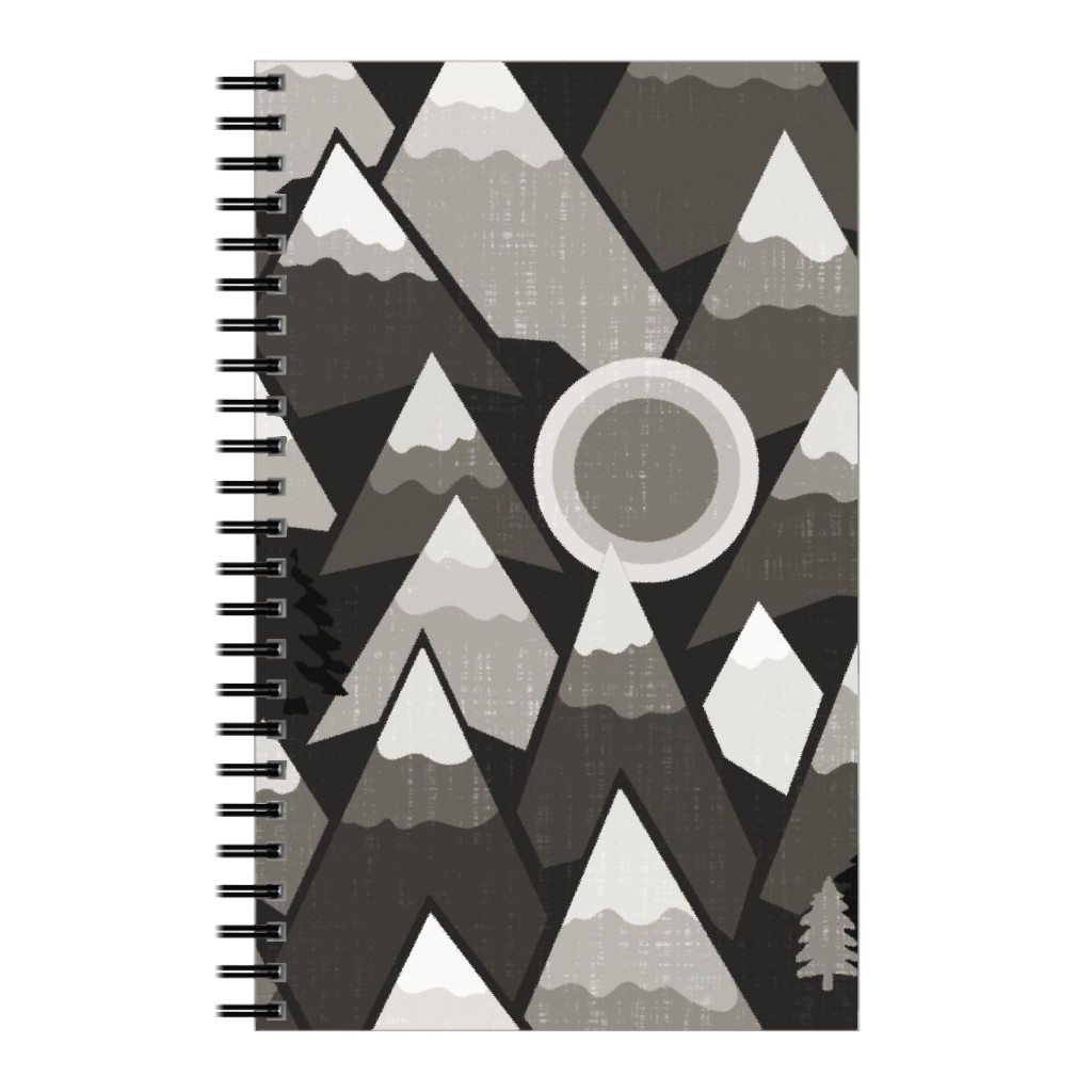 the Mountains Are Calling Notebook, 5x8, Gray