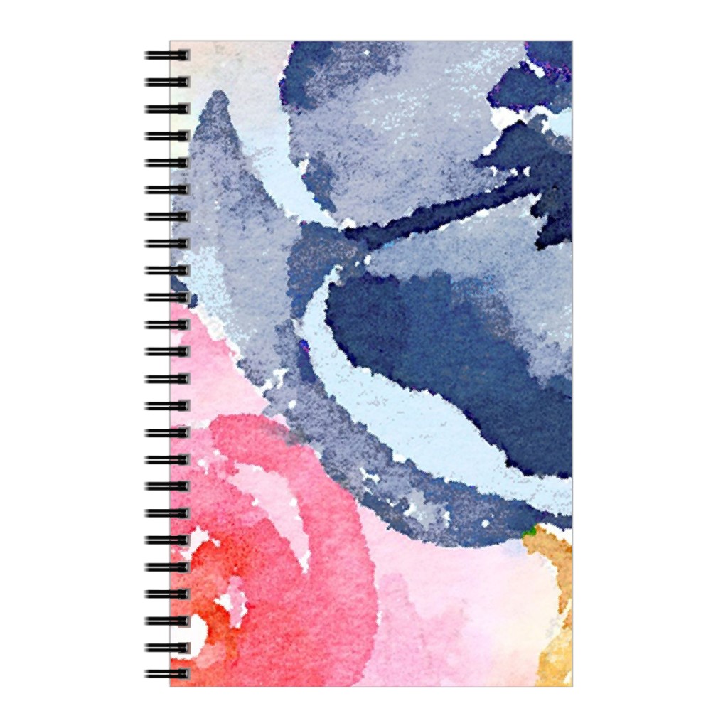 Spring Dreams - Watercolor Floral - Multi Notebook, 5x8, Multicolor