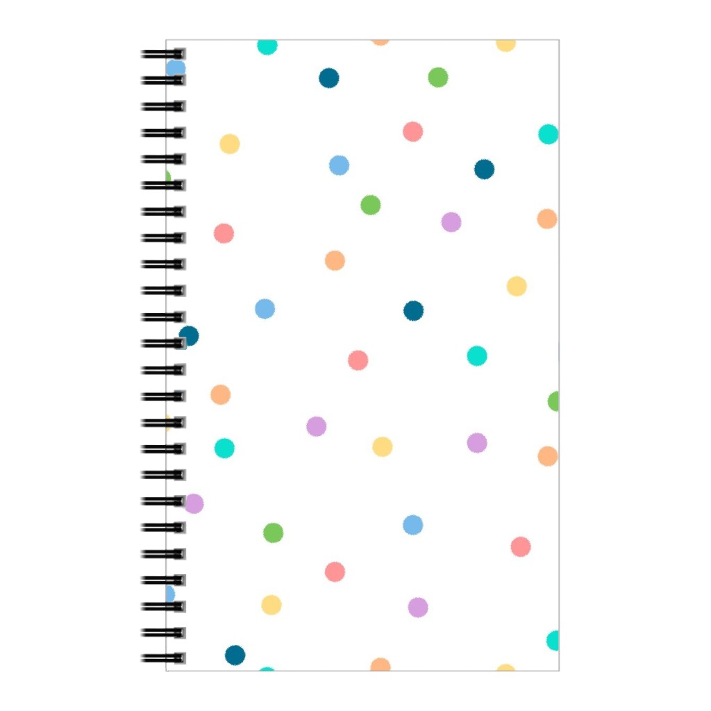 Polka Dots To the Max - Multi Notebook, 5x8, Multicolor