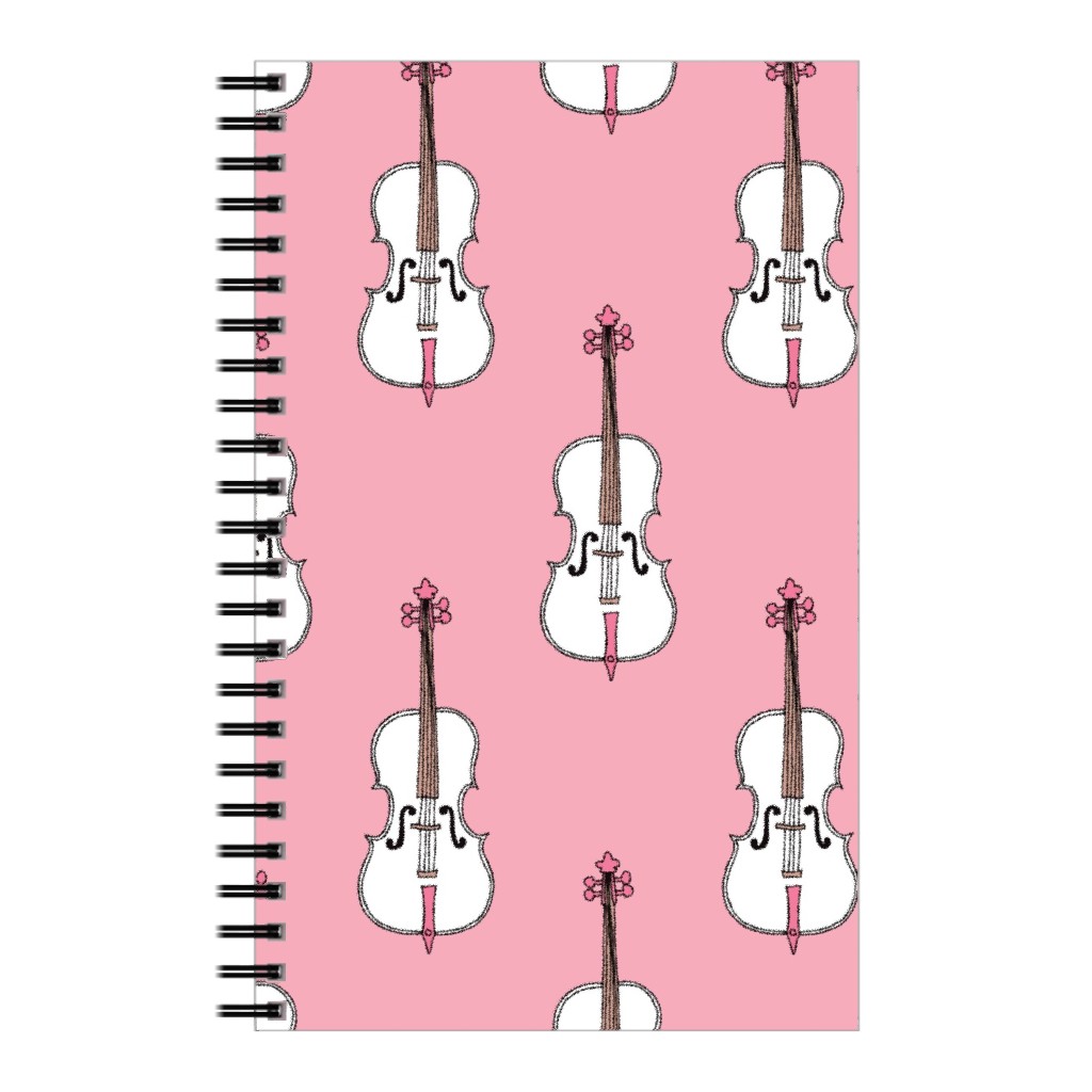 Violins Pink Notebook Shutterfly