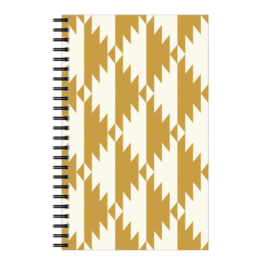 Tribal - Gold Notebook, 5x8, Yellow