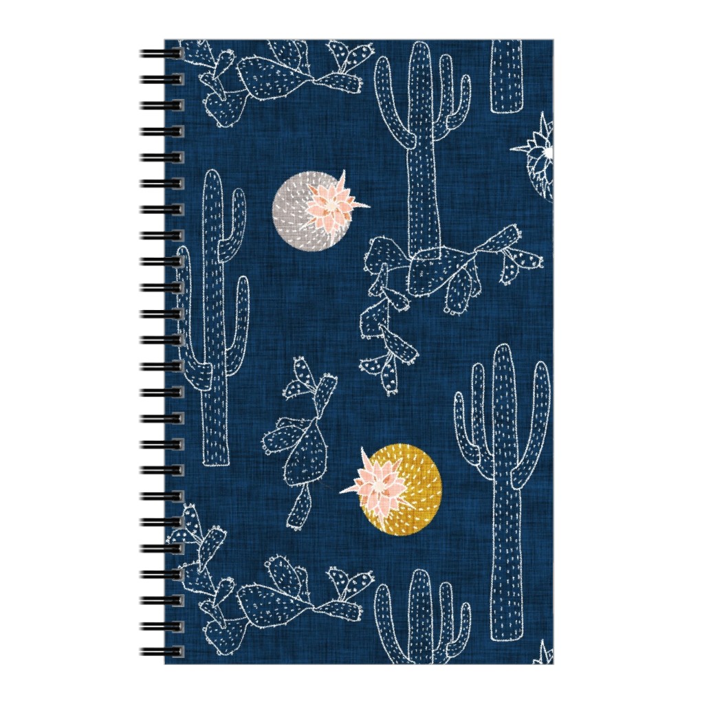 Cactus - Indigo Notebook, 5x8, Blue, True Blue