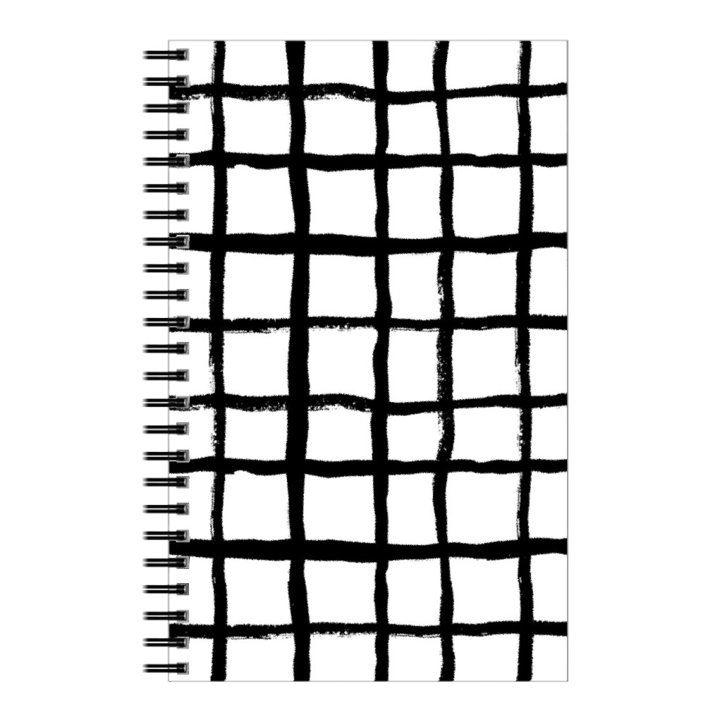 Simple Grid - Classic - Black and White Notebook | Shutterfly