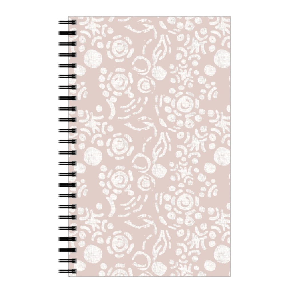 Laura in Rose Gardens Notebook, 5x8, Pink