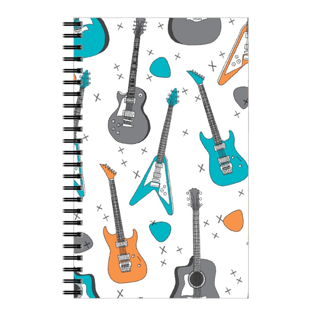 Guitars - Multicolor Notebook, 5x8, Multicolor