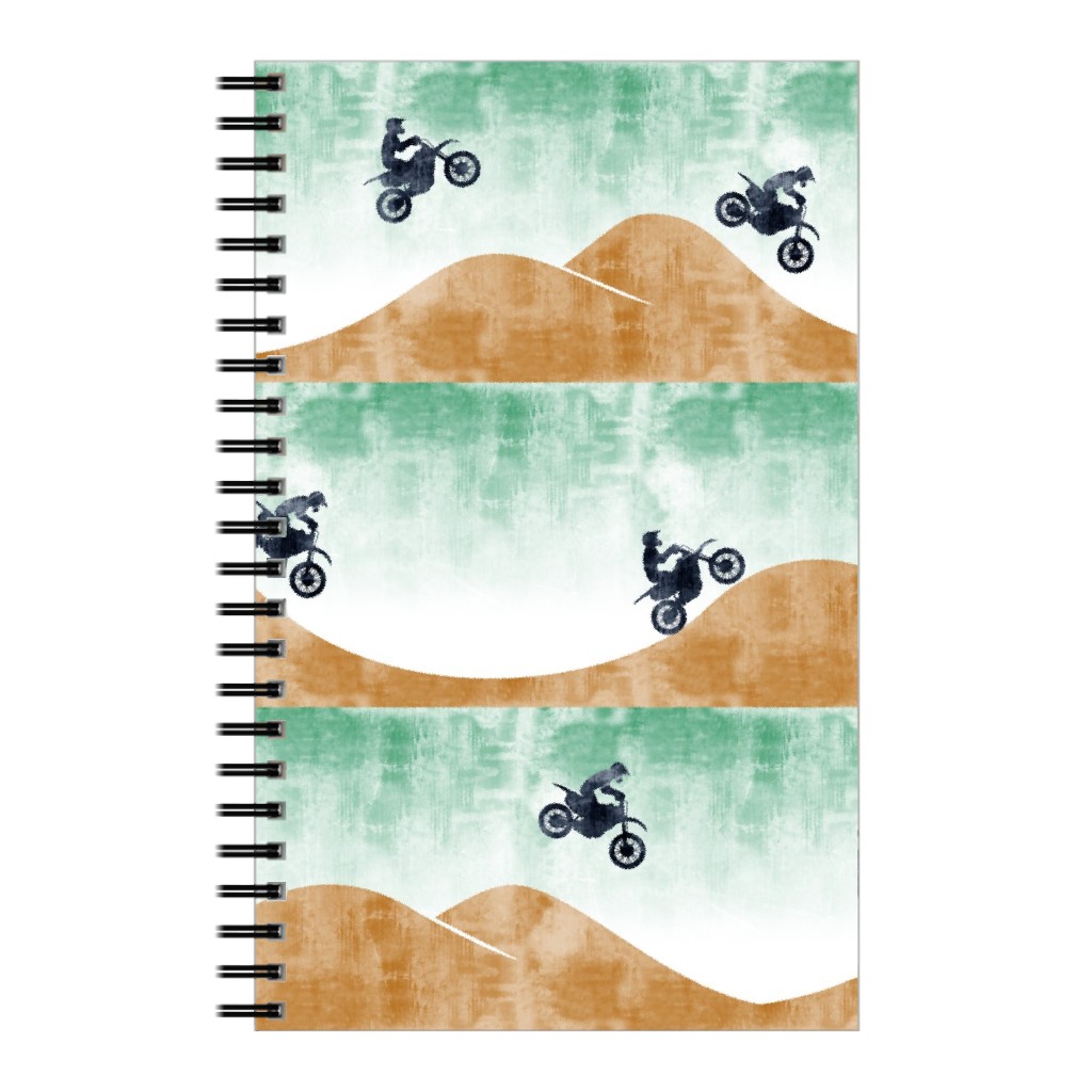 Motocross Dirt Bike Notebook, 5x8, Multicolor