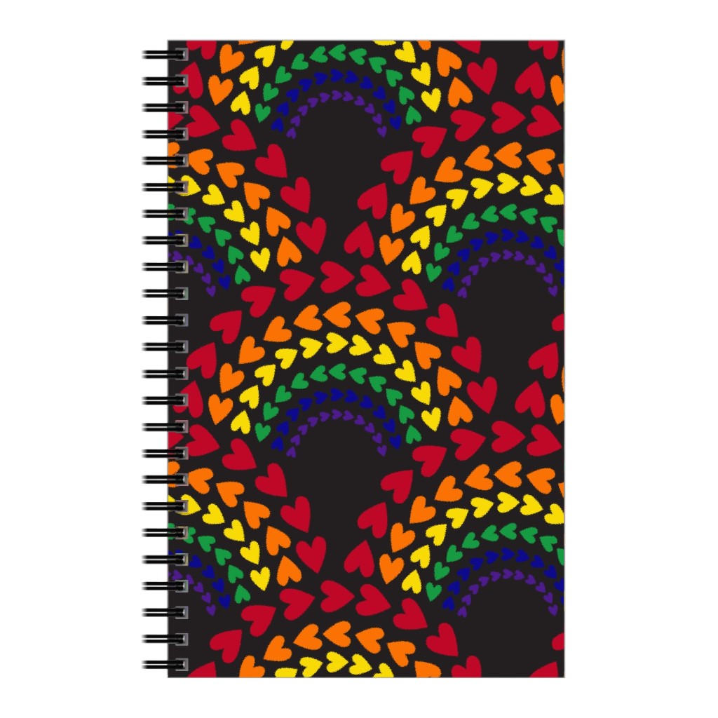 Rainbow Love Notebook, 5x8, Multicolor