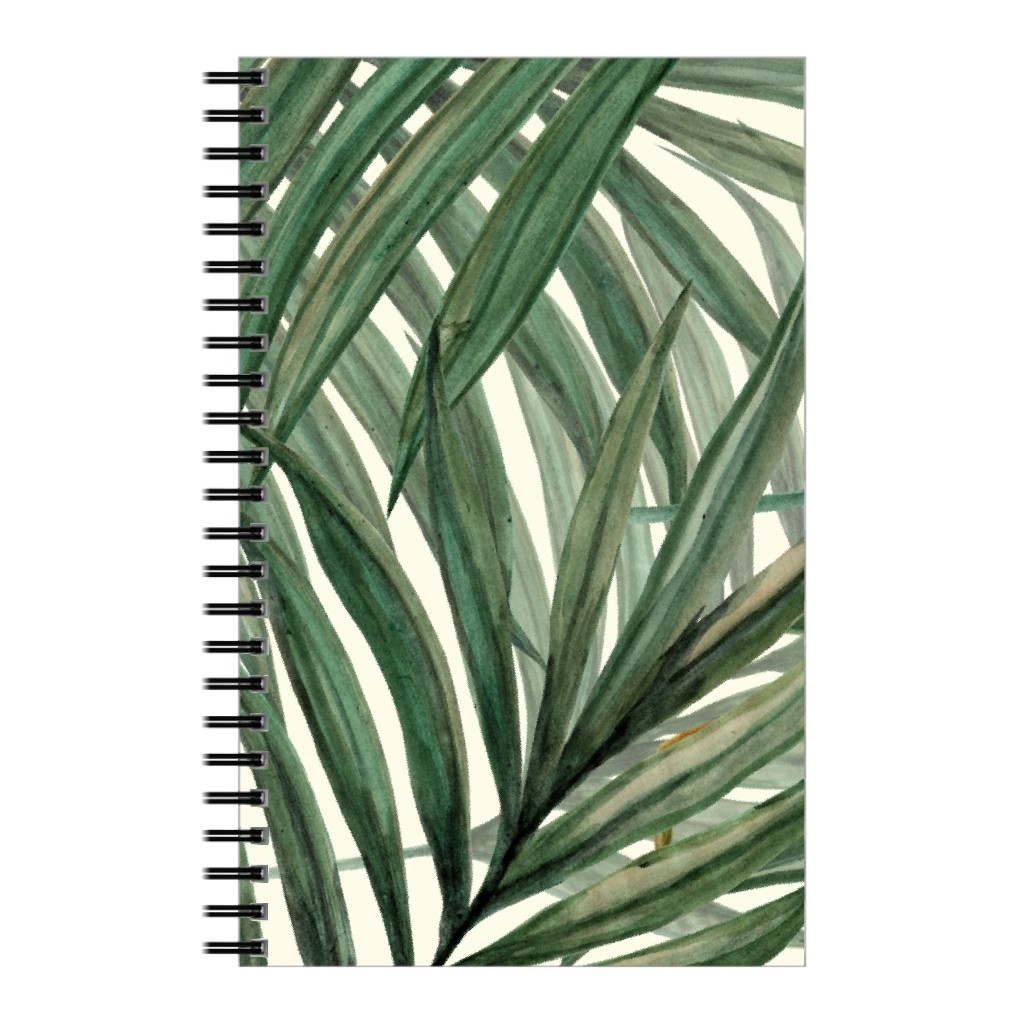 Palm Leaves King Pineapple Notebook, 5x8, Green
