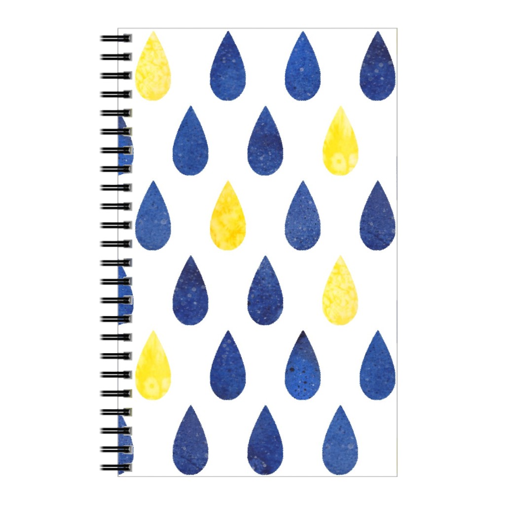 Drops Notebook, 5x8, Blue