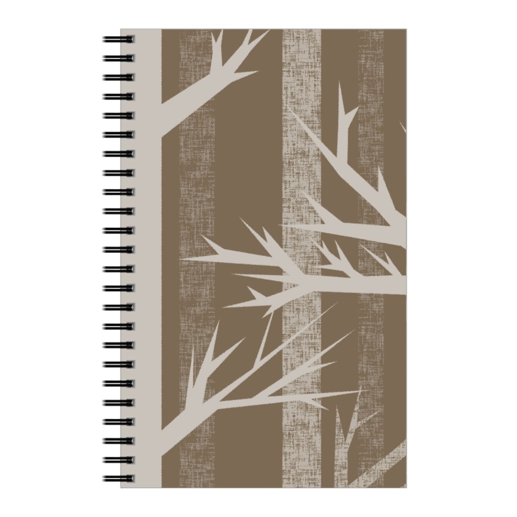 Winter Woods - Fawn Notebook, 5x8, Brown