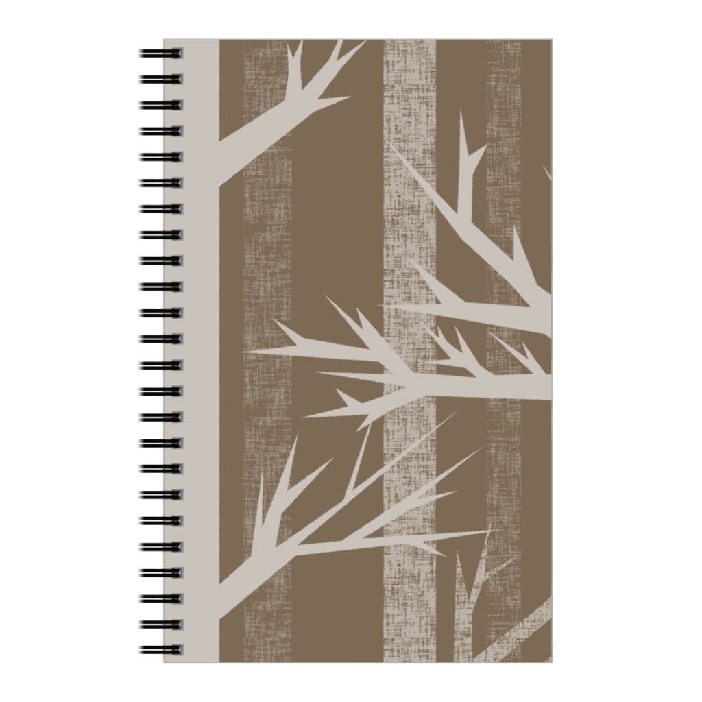 Winter Woods - Fawn Notebook, 5x8, Brown, Brown