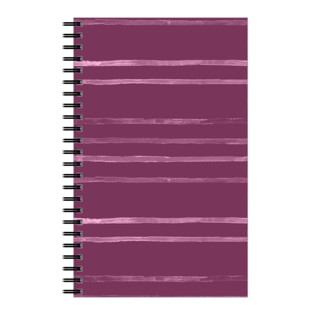 Take Flight Stripe - Rasberry Notebook, 5x8, Purple