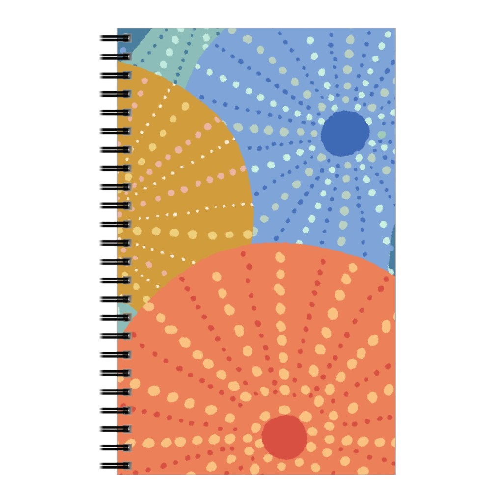 Colorful Sea Urchins Notebook, 5x8, Multicolor
