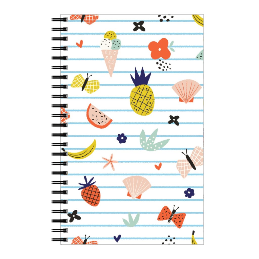 Summer Loving Stripe - Multi Notebook, 5x8, Multicolor
