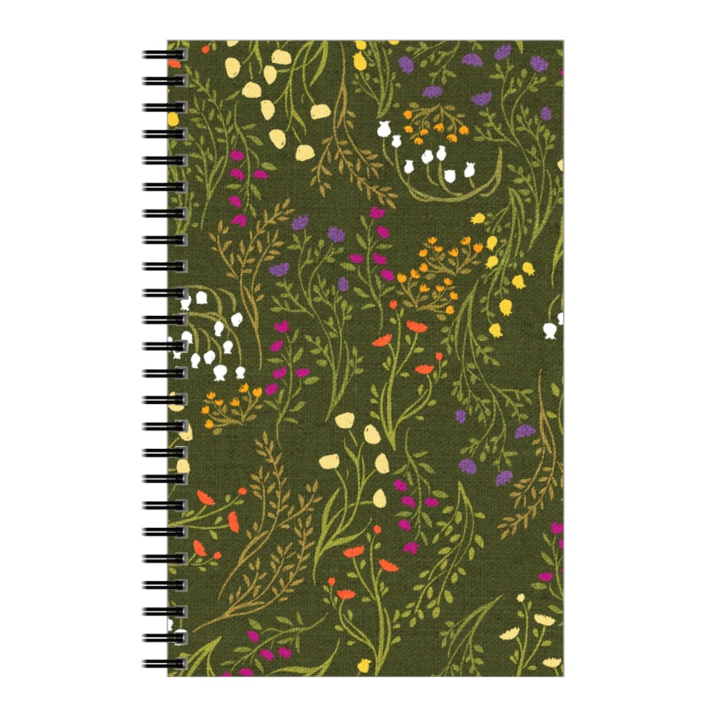 Summer Meadow Notebook, 5x8, Green