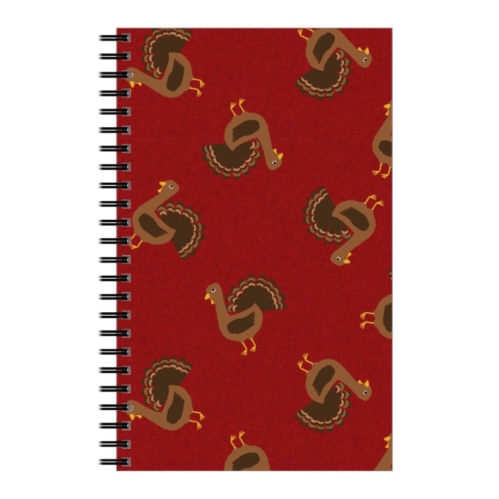 Turkey Toss Notebook, 5x8, Red, Sap
