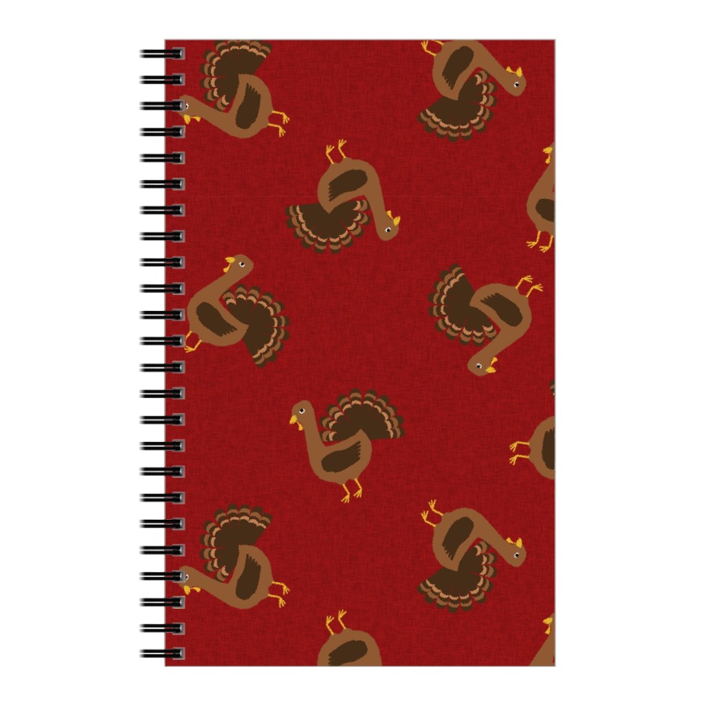 Turkey Toss Notebook, 5x8, Red