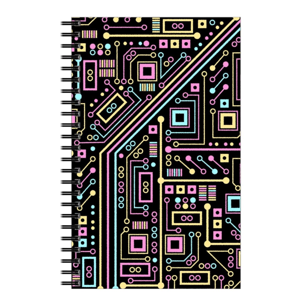 Short Circuits Notebook, 5x8, Multicolor