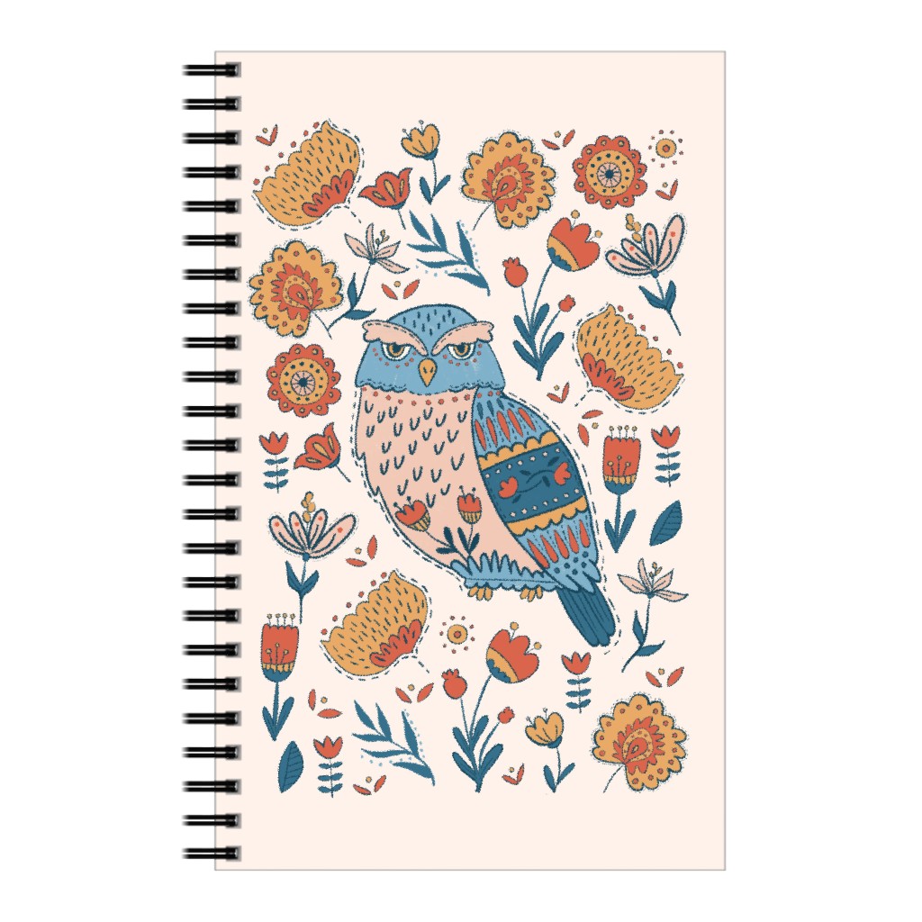 Folk Art Owl Notebook Shutterfly