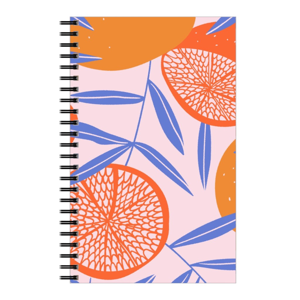 Pop Art Grapefruits - Multi Notebook, 5x8, Orange