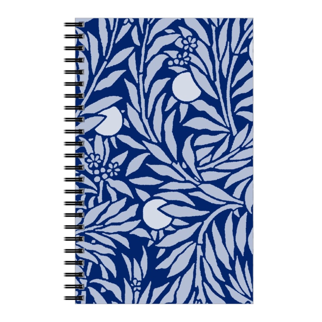 Orange Grove At Night - Blue Notebook, 5x8, Blue