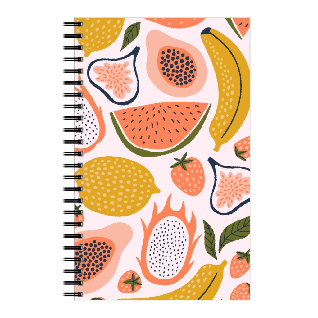 Summer Fruits - Orange Notebook, 5x8, Orange