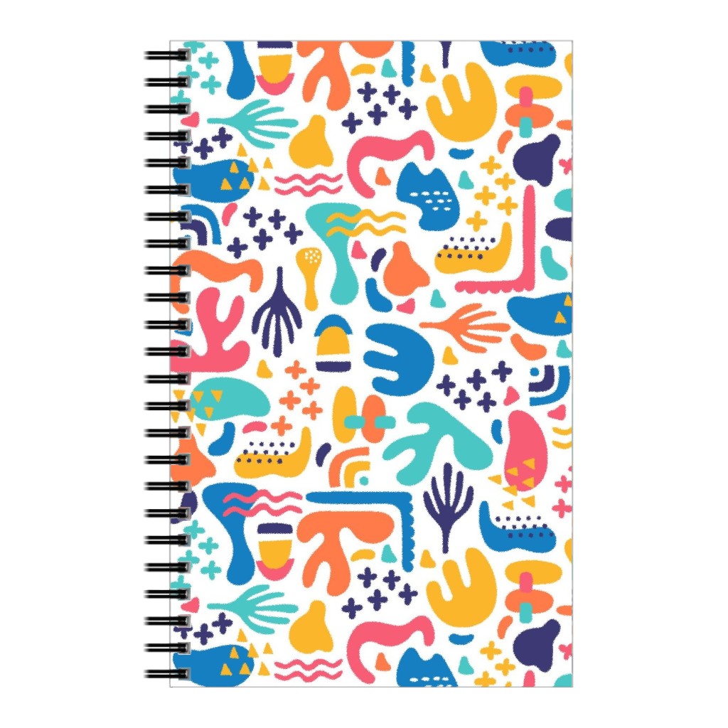 Organic Abstract Design - Multi Notebook, 5x8, Multicolor