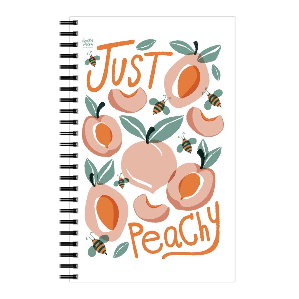 Just Peachy - Pink Notebook, 5x8, Pink
