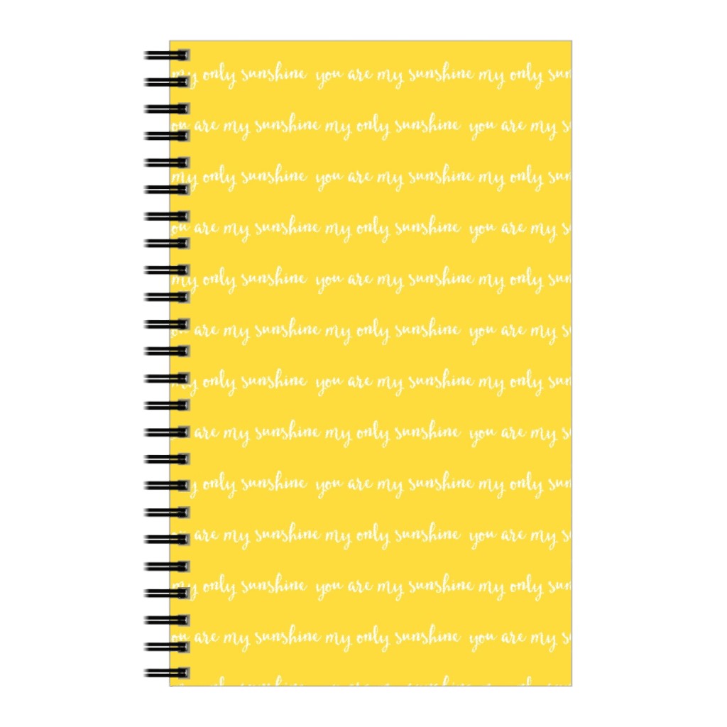 Sunshine - Yellow Notebook, 5x8, Yellow
