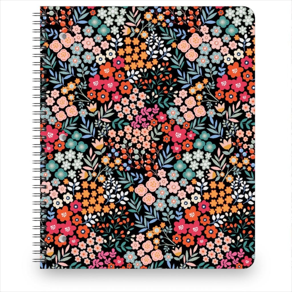 Summer Flower Notebook, 8.5x11, Multicolor