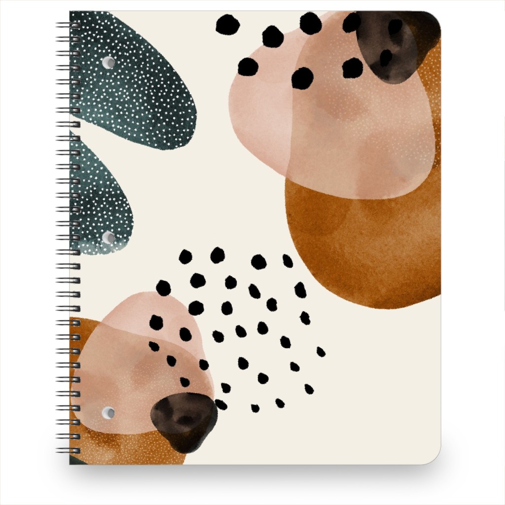 Geometric Pattern - Muted Notebook, 8.5x11, Multicolor
