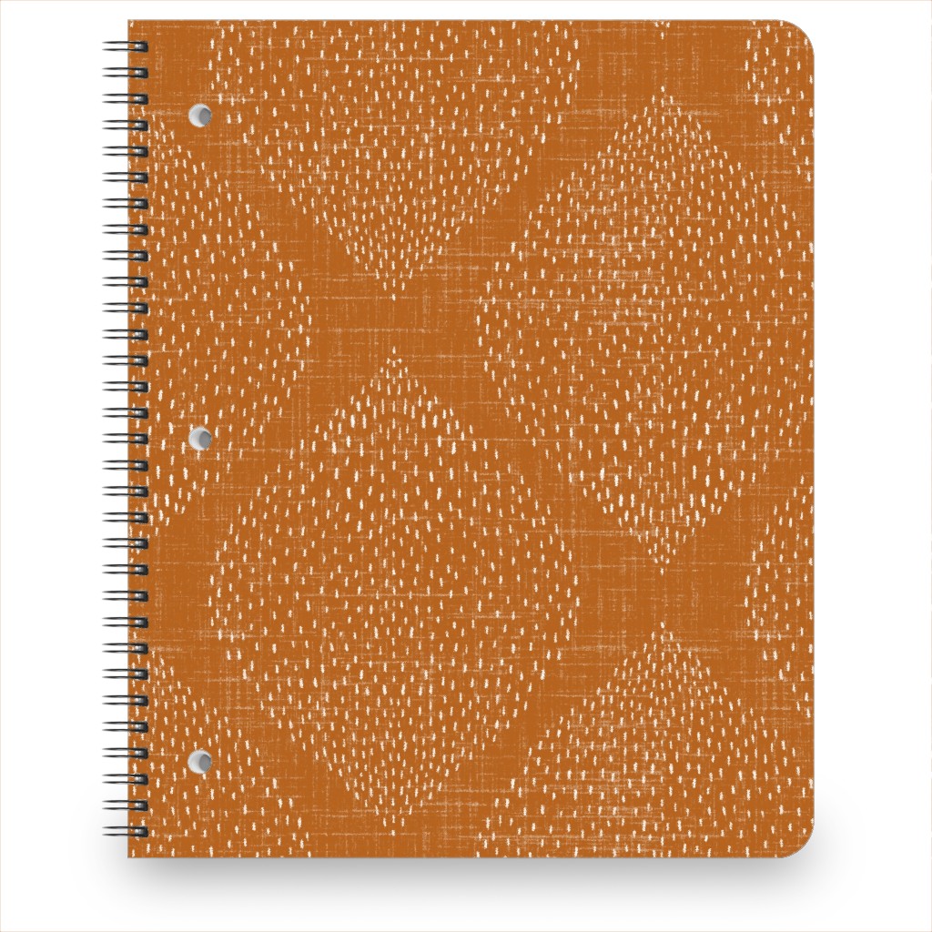 Minimalist Ogee - Burnt Orange Notebook, 8.5x11, Orange