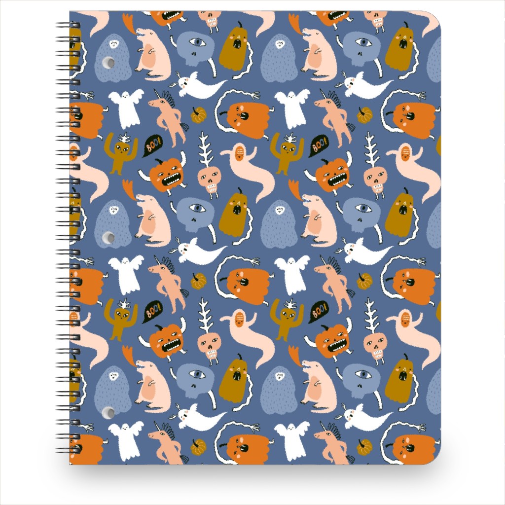Monsters Pattern - Multi Notebook, 8.5x11, Multicolor