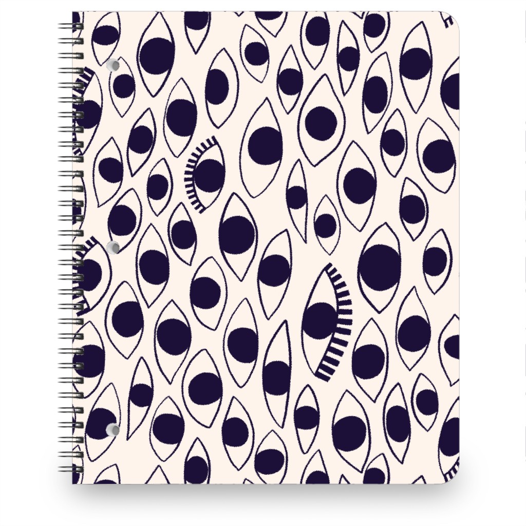 Eye White - Light Notebook, 8.5x11, White